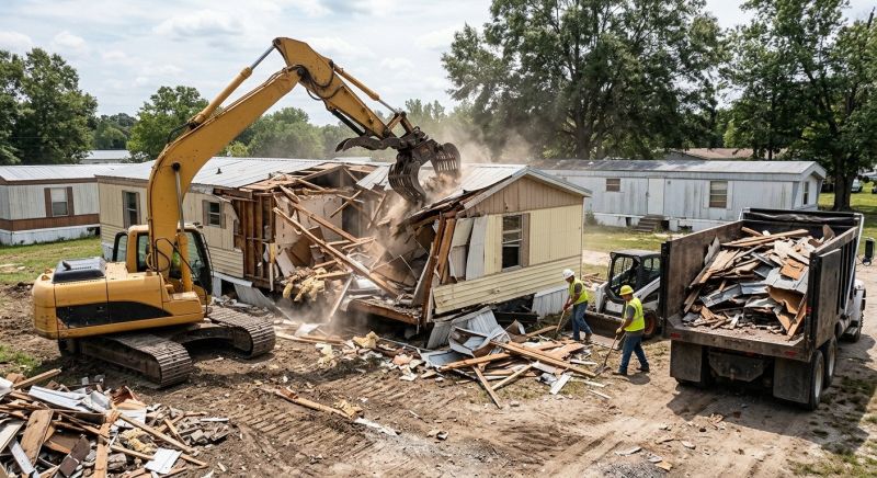 Trailer Home Demolition in Sacramento, CA