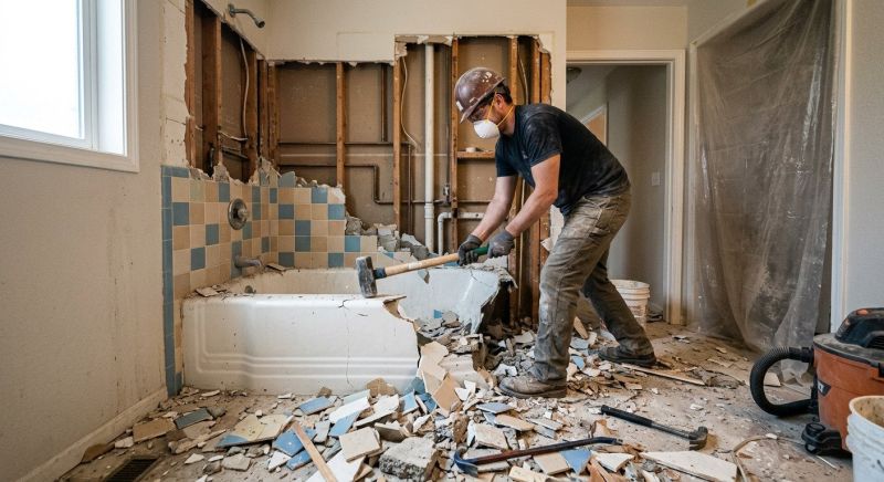 Bathtub Demolition in Bergen County, NJ