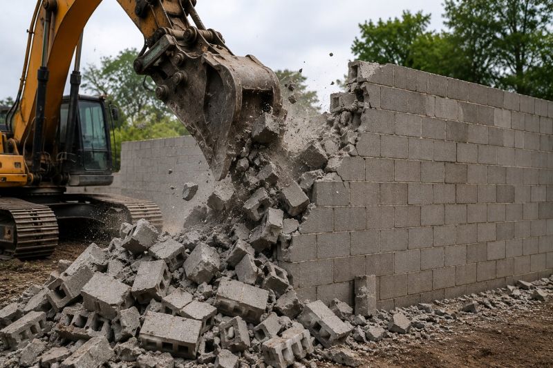 Block Wall Demolition in Sacramento, CA