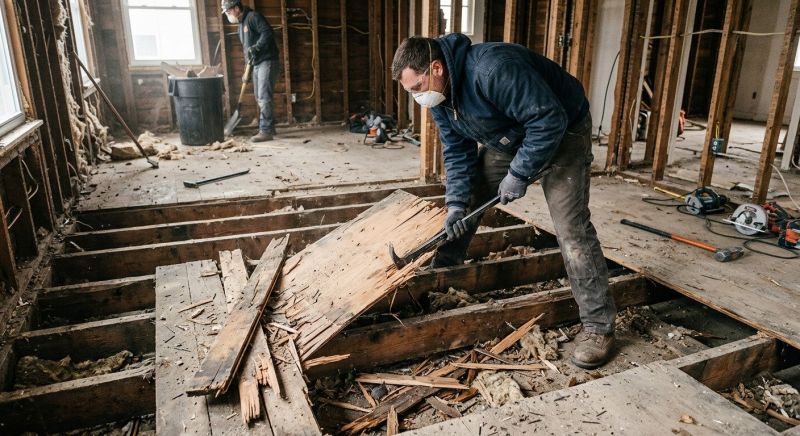 Hardwood Floor Demolition in Frederick, MD