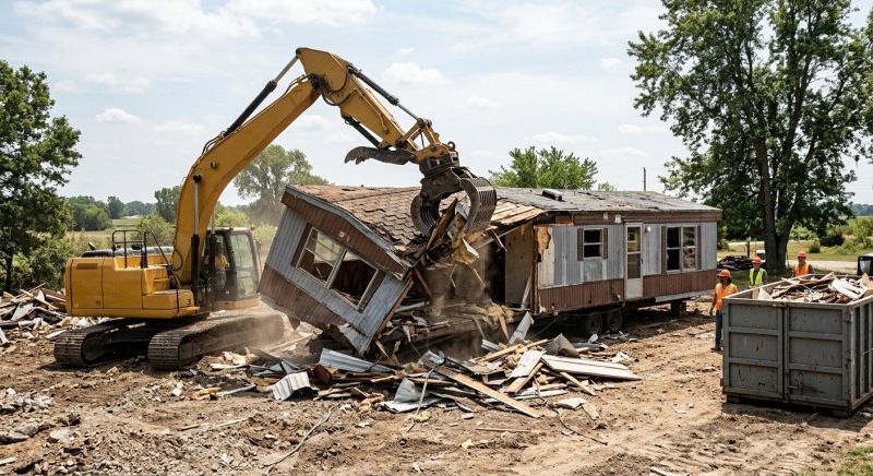 Mobile Home Demolition in Houston, TX
