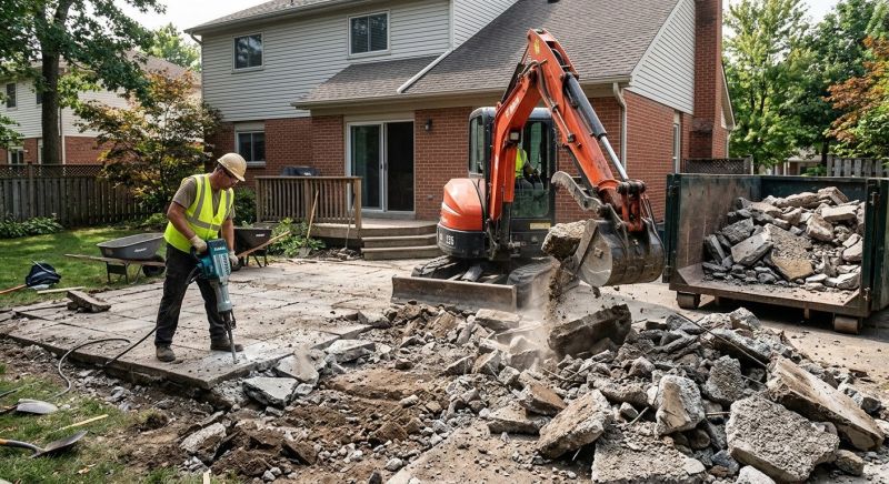 Patio Slab Demolition in Sacramento, CA