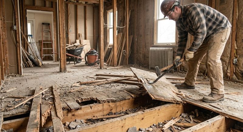 Subfloor Demolition in Frederick, MD