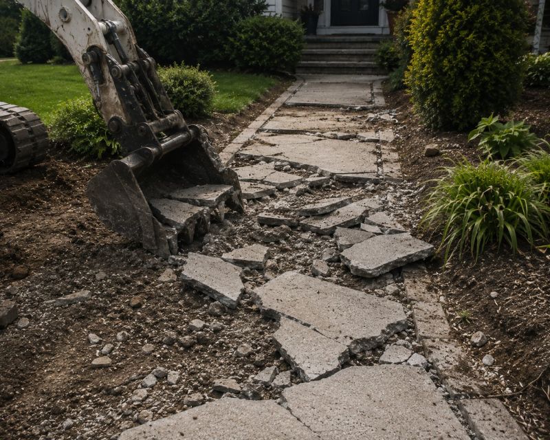 Walkway Demolition in Bergen County, NJ